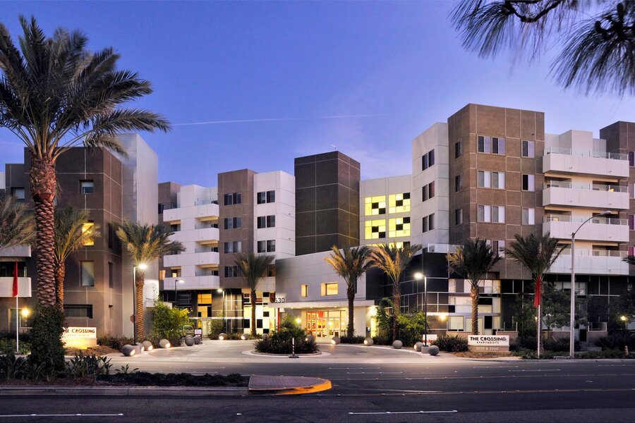 Crossing at Anaheim podium exterior